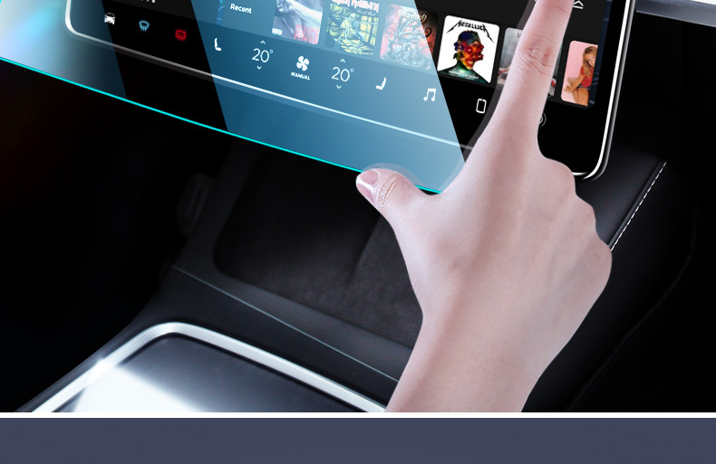 Suitable for Tesla's New Version of Model Y/3 Screen Tempered Film, New Version of High-Definition Navigation Protection Interior Accessories