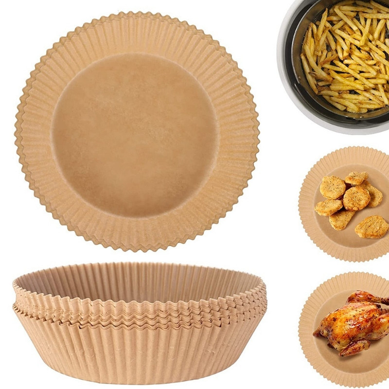 Square bowl pastry paper tray 7 candy paper sandwich oil paper new user air fryer special paper wholesale