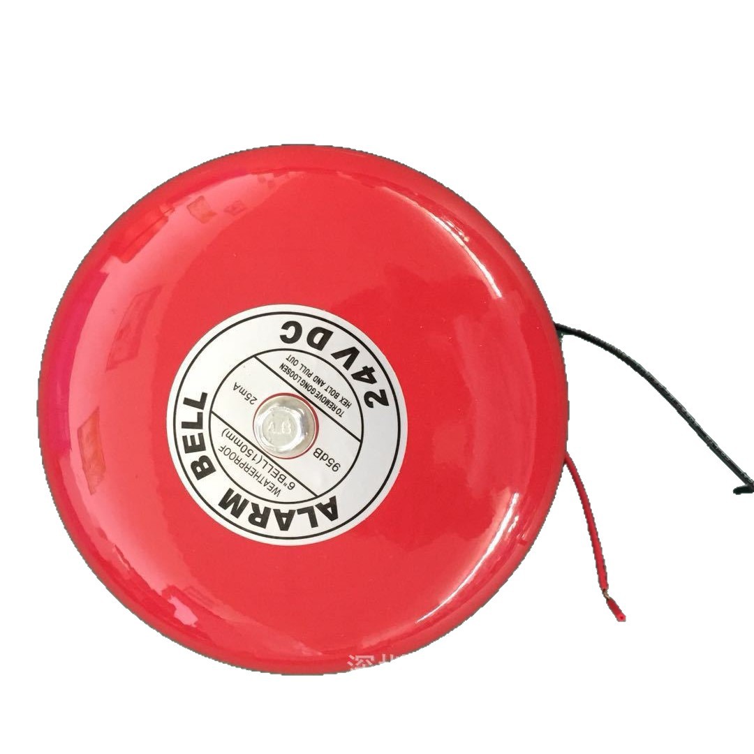 Campana de alarma de 6 pulgadas 24V alarma campana de alarma de incendio