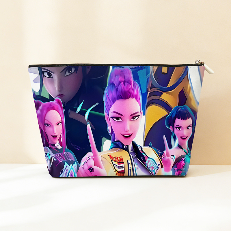 Explosión transfronteriza PU cuero caza de brujas bolsa de almacenamiento impermeable bolsa de maquillaje portátil bolsa de almacenamiento con cremallera bolsa pequeña