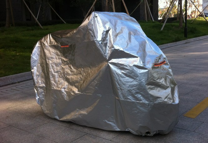 Aluminum Foil Sun Protection Car Rainproof and Dustproof Electric Car Cover Scooter Car Cover Manufacturer Supply