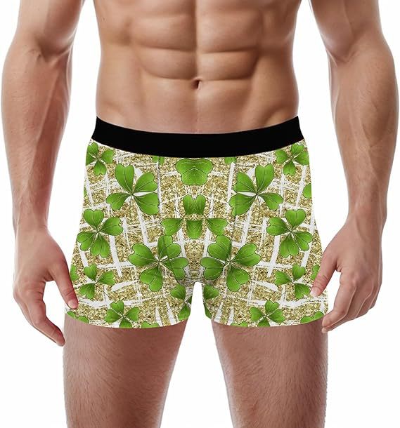 2025 Europa y América nueva moda casual trébol de cuatro hojas pantalones cortos de cuatro esquinas para hombre MP01