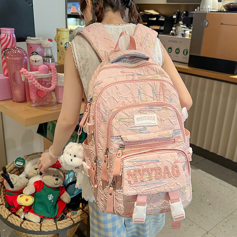 儿童书包女生小学生初中生高中两件套大学生背包高颜值女孩双肩包|undefined