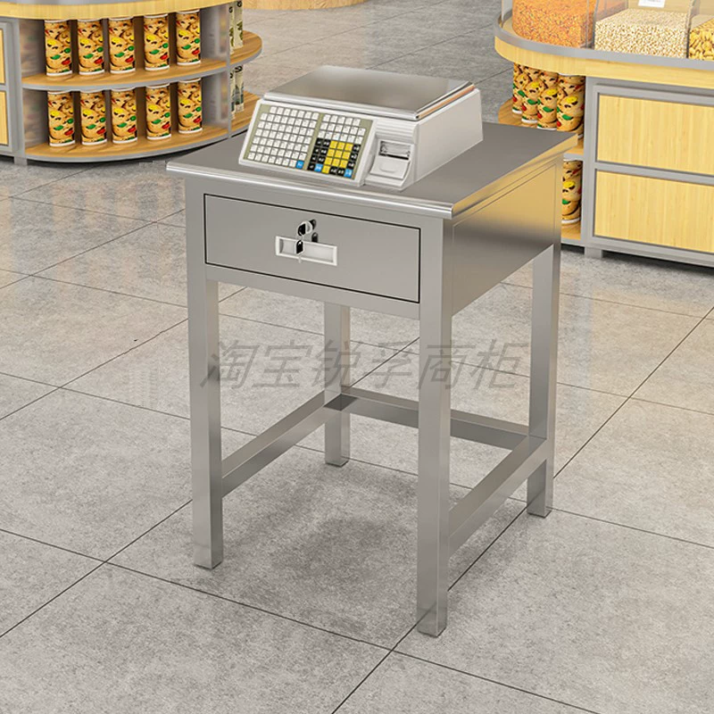 Весовой стол из нержавеющей стали H & Н, кассовый стол для супермаркета, небольшой стол из нержавеющей стали, удобный магазин, магазин одежды, барный стол, кассовый стол