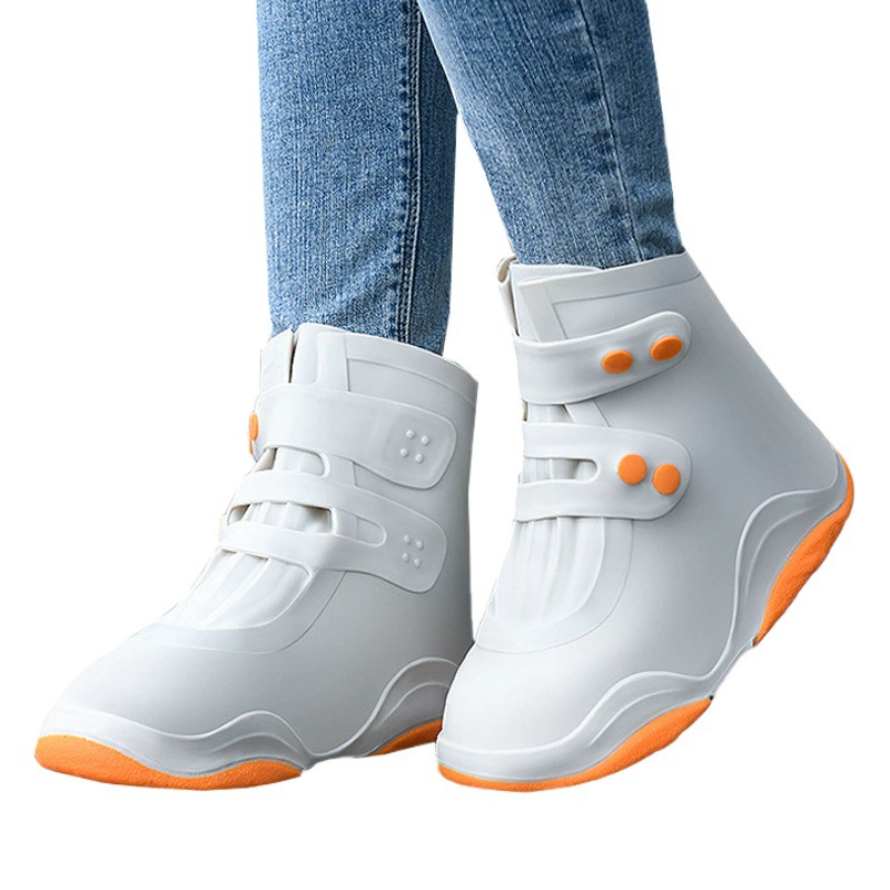 Оптовая продажа 2023 дождевая обувь женская водонепроницаемая бахила дождевая бахила чехол для дождевых дней нескользящие и толстые износостойкие детские дождевые сапоги