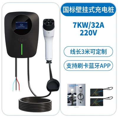 Cross-border export national standard GB/T pure copper charging gun 3.5kw car charger BYD wall-mounted charging station (Elektrikli avtomobil şarj stansiyaları) - national-standard-7kw32a