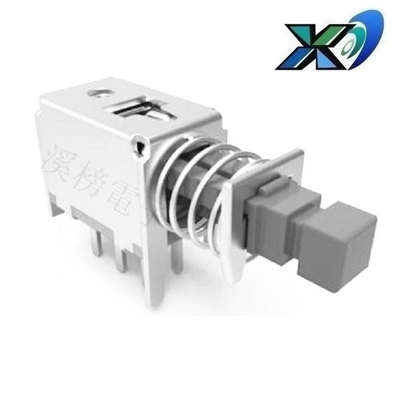 侧按自锁直键开关双路 直键开关侧按自锁6脚 自锁侧按开关六脚