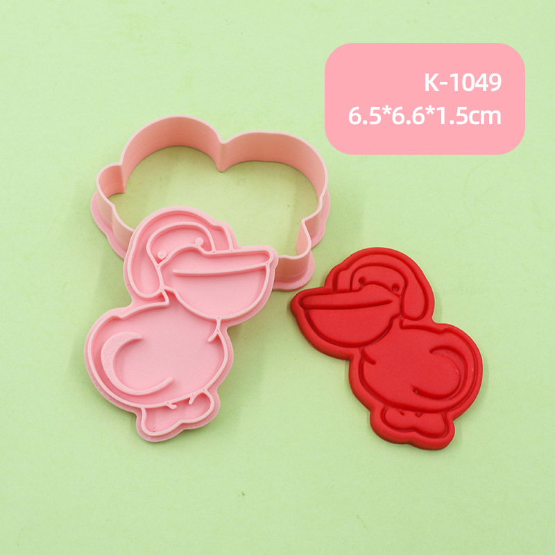 Bige Multi-Building Biscuit Molde Dibujos animados Lindo Animal Siam Lip Home Baking Refer Parche Piedra Plástico Clay image 14