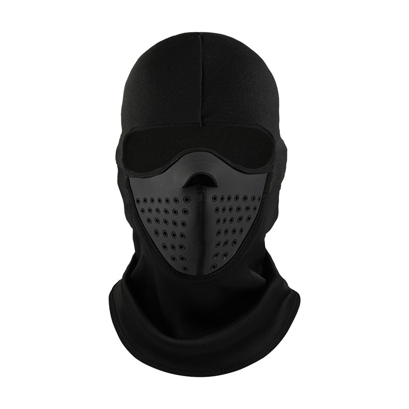 Otoño y invierno al aire libre para hombres y mujeres con cubierta de esquí de vello para motocicleta respirada con máscara facial a prueba de frío a prueba de viento