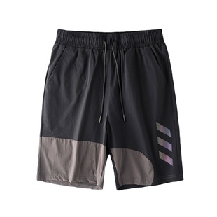 Men's sports shorts men's outdoor summer loose drop feeling sports pants men's woven nylon fitness wear-resistant shorts