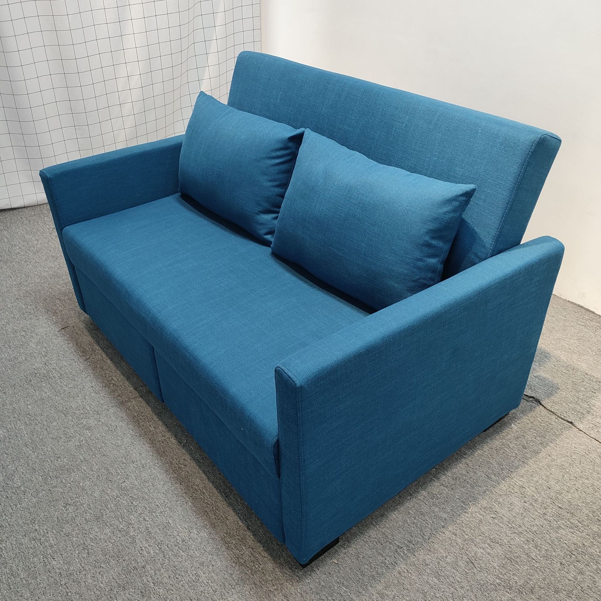 Sofá cama plegable doble doble multifuncional sala de estar pequeña casa de alquiler de tecnología económica tela sofá cama