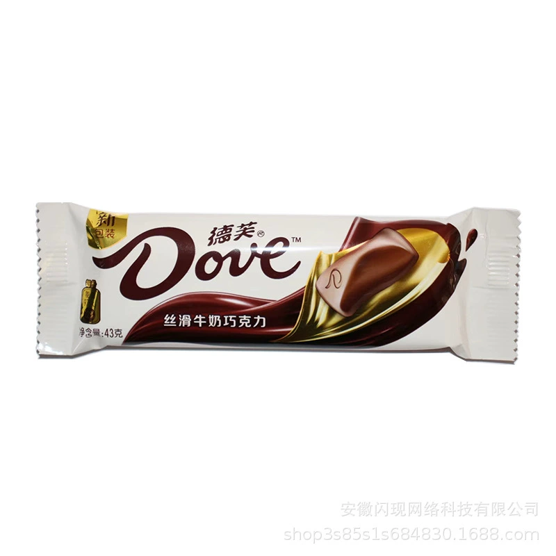 Шоколад (Dove) 43 г — бар с нежным молочным и фундуковым вкусом, индивидуальная упаковка