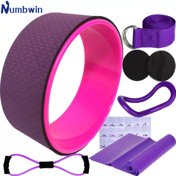 Manufacturer Wholesale Yoga Wheel Seven-Piece Set Auxiliary Wheel Pregnant Women Family Yoga Abdominal Wheel Dogawheel Fitness Equipment
