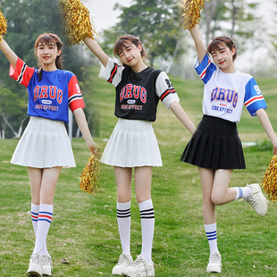 High School Cheerleading Costumes College Students Aerobics Basketball Baby Cheerleading Costumes for Spring and Autumn Games