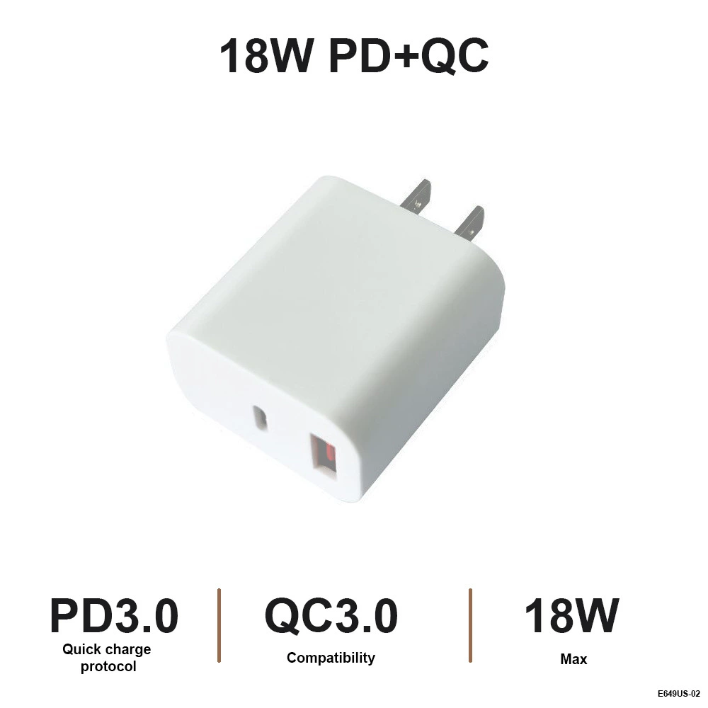 TYPE-C двойной порт GM PD быстрая зарядка 18W быстрая зарядка британские/американские/европейские нормы портативная прямая зарядка
