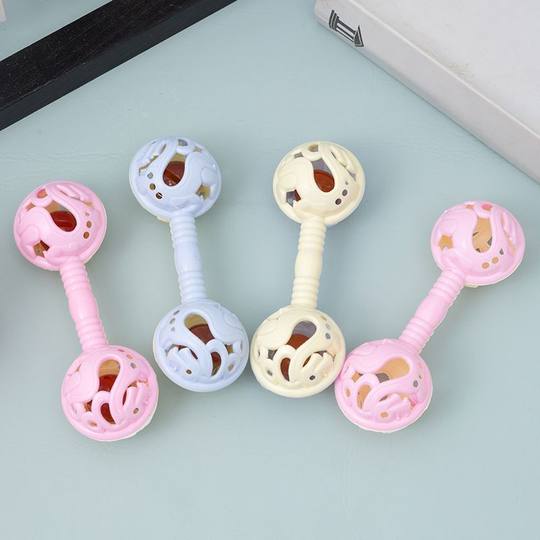 Toddler Double-headed Rattle Toy Baby Handheld Early Childhood Education Bell Toy Children's Intelligence Toy Gift Early Childhood Education Gift
