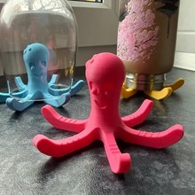 跨境新品3D打印独立水瓶干燥架章鱼造型玻璃水杯沥水架摆件