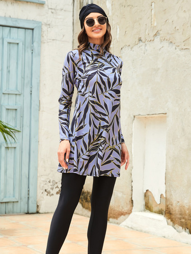  Muslim Swimwear: Printed Women's Modest Swimsuits, Women's Beachwear Burkini