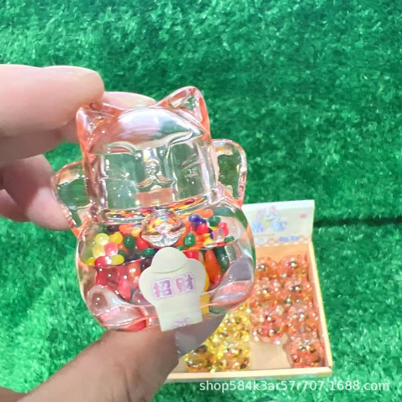 流行のお宝猫バブルビーズキューブかわいいカラフルな同じスタイルのバブルビッグアイスキューブ吸水性水ビーズクリスタルオーシャン卸売|undefined