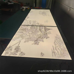 Uv Printing Wine Cabinet Display Cabinet Luminous Back Panel Borderless Luminous Back Panel Light Guide Plate Laser Dotting Evenly Luminous