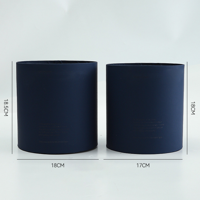 Cubo clásico de tres abrazos cubo redondo embalaje cubo arreglo de flores cubo floral DIY espejo de plata caja de flores