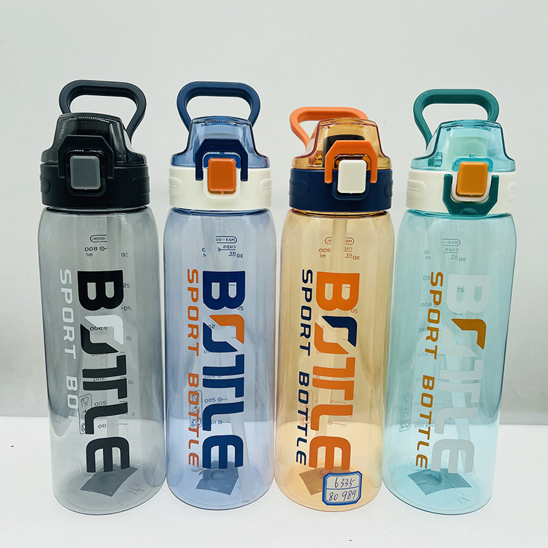 Tong 6333 espacio taza mujer estudiante deportes botella de agua portátil 1000ml cubierta de rebote taza de consumo directo taza de mano