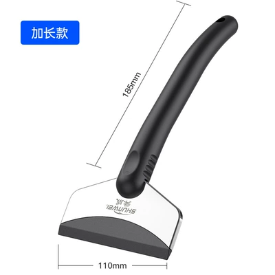 Brush Tool Winter Supplies, Car cleaning tools - black-extended-stainless-steel-snow-shovel-opp-transparent-bag