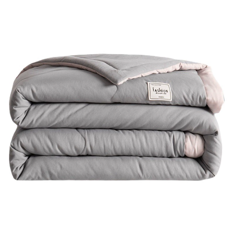 Сплошной цвет Одеяло для кондиционирования воздуха Прохладное мытье хлопковое летнее одеяло Летнее одеяло Одиночное тонкое одеяло с сердечником, приятное для кожи одеяло оптом