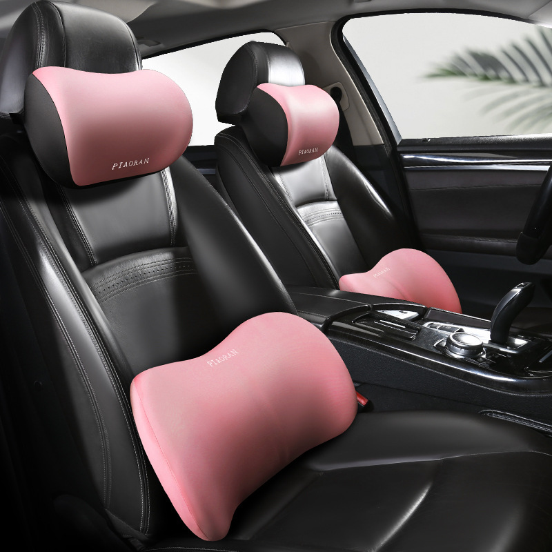 Professional Comfortable Neck and Waist Protection Set Car Main and Passenger Pillows Lumbar Support Backrest Cushion Car Interior Supplies