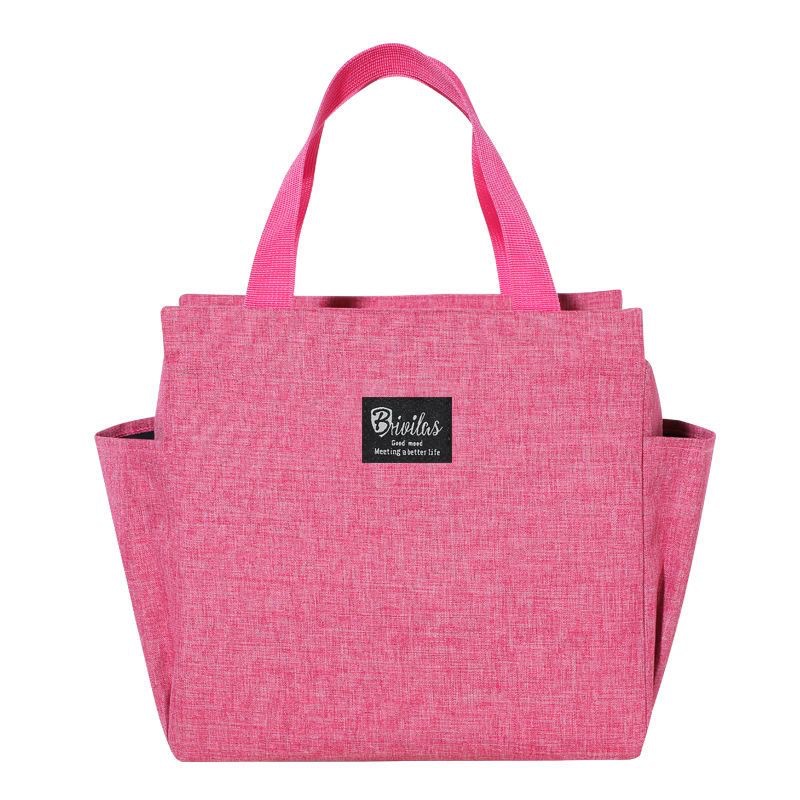 Bolso bento de estilo caliente transfronterizo, trabajador de oficina con bolsa de arroz, bolsa aislante portátil, bolsa de caja de almuerzo de gran capacidad, bolsa de picnic cruzada