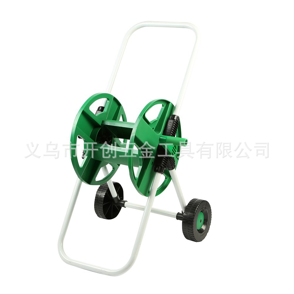 园林灌溉水管车塑料绿色手推水管车带轮子 便捷水管车可配50M水管