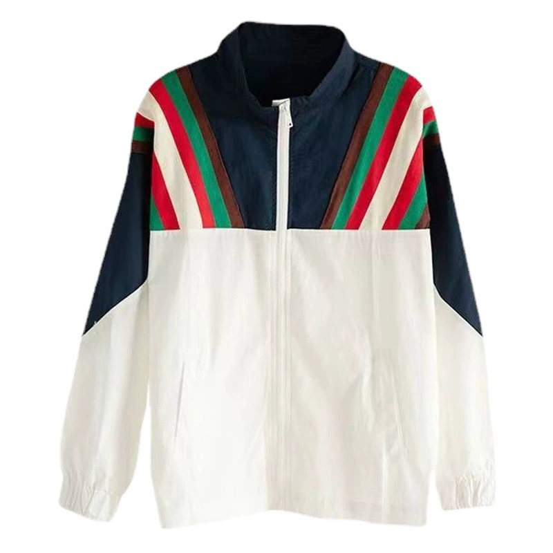 Простое пальто на молнии женское с длинными рукавами 2023 весна и осень Новый дизайн Sense Niche свободный бейсбольный костюм куртка Топ