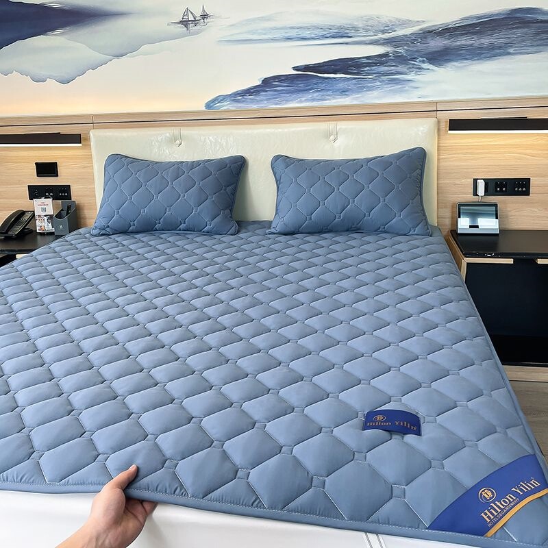 Hilton mattress topper for home use, double bed mattress pad, non-slip thin mattress protector, wholesale Hilton mattress topper for home use, double bed mattress pad, non-slip thin mattress protector, wholesale