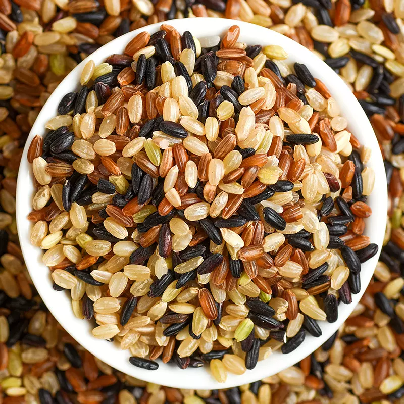 三色糙米七色多色糙米新米五谷杂粮红米黑米糙米米糊粗粮健身轻食