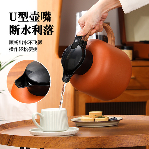 Warm tea around the stove 304 stainless steel vacuum kettle large capacity push-type thermal kettle outdoor travel kettle on behalf of