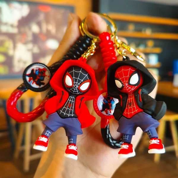 Popular Sweatshirt Spider-Man Knitted Marvel Keychain Doll Machine Foreign Trade Souvenir Small Gift Gift