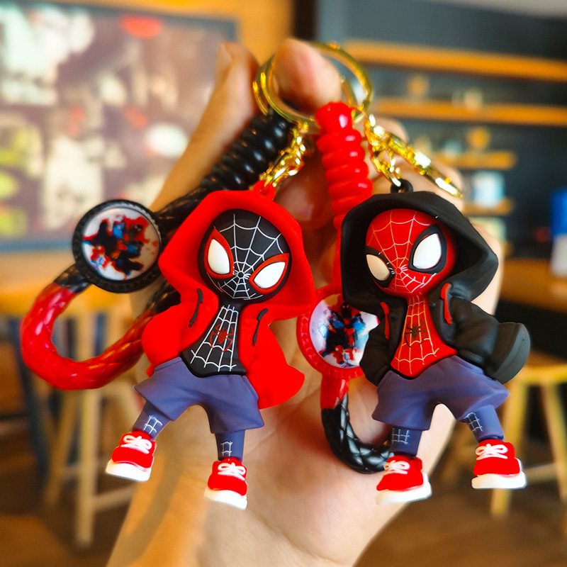 Popular Sweatshirt Spider-Man Knitted Marvel Keychain Doll Machine Foreign Trade Souvenir Small Gift Gift