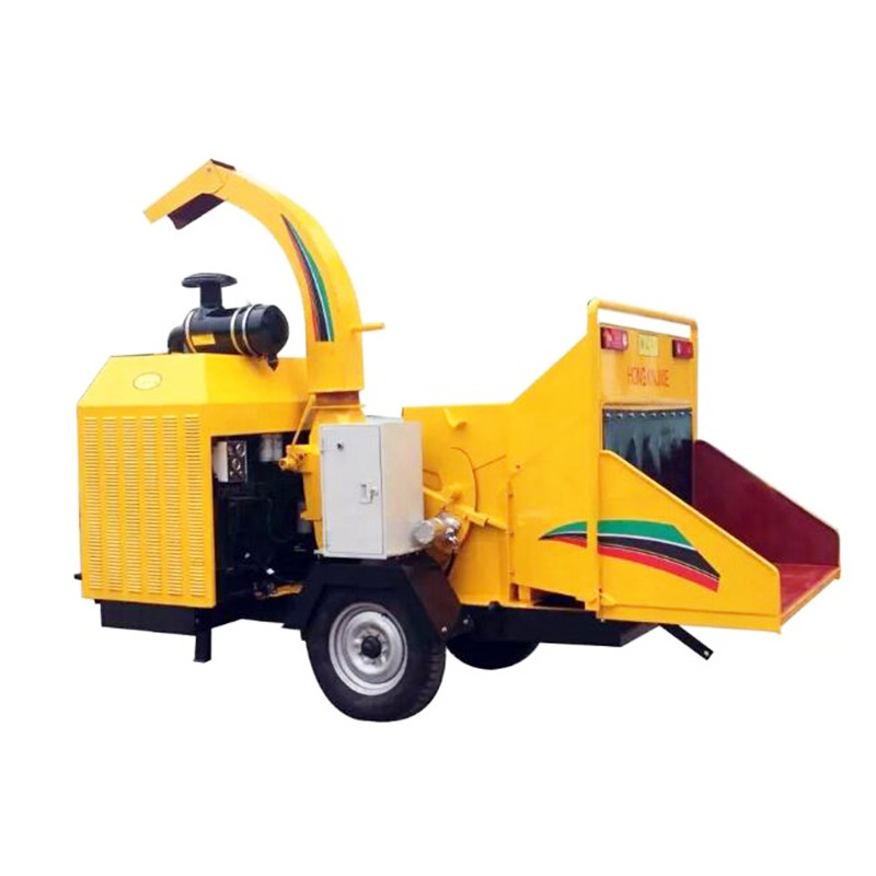 大型自动进料碎枝机 柴油树枝粉碎机移动式木材粉碎机 碎木机厂家