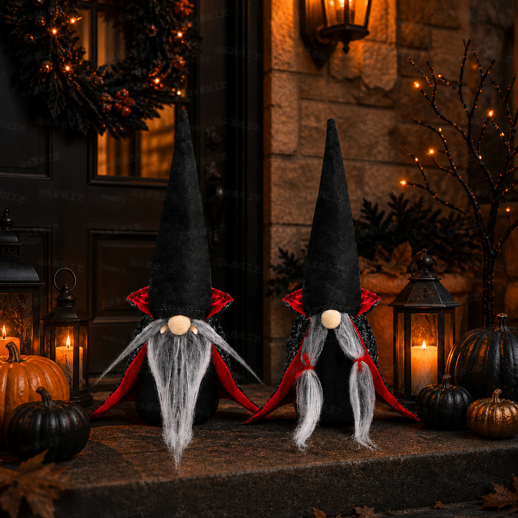 Muñecas de vampiros de Halloween transfronterizas muñecas de vampiros negras sin cara enanos muñecas de vampiros