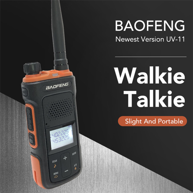 Baofeng UV-11R walkie-talkie al aire libre de alta potencia handstand Pofung UV-11 UV de doble segmento