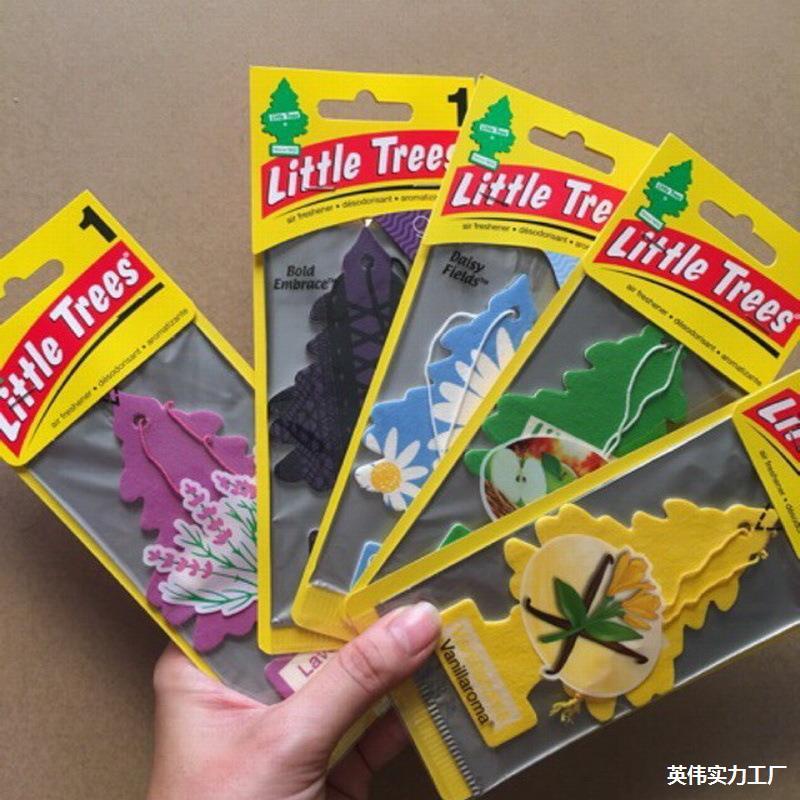 美国小树车载香薰香片车用家用创意摆件除味挂饰汽车衣物气味香熏|undefined