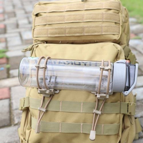 Outdoor backpack climbing pole strap buckle elastic rope binding buckle strap buckle backpack external buckle