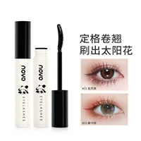 NOVO Slim Eyelash Raincoat Primer Mascara Длительная водонепроницаемость и защита от пота, без размазывания, тонкий, длинный, толстый завиток