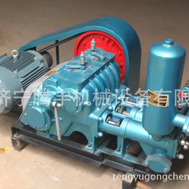 三缸水泥注浆机工地用小型BW型活塞式砂浆运输灌浆电动汽油灰浆泵