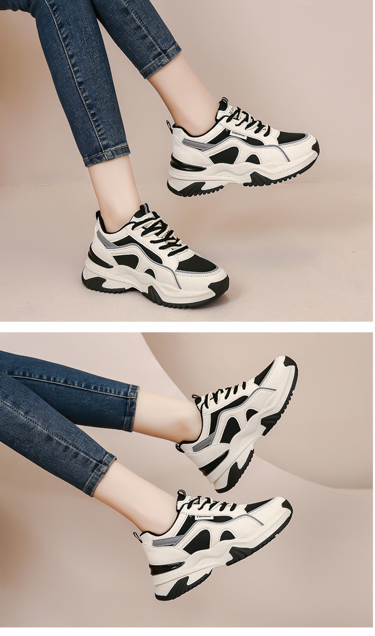 Lady Athletic Shoes Tennis Shoes Sneakers Canvas Rubber Sole Slip Resistant Versatile Lightweight Footwear_voghion.com