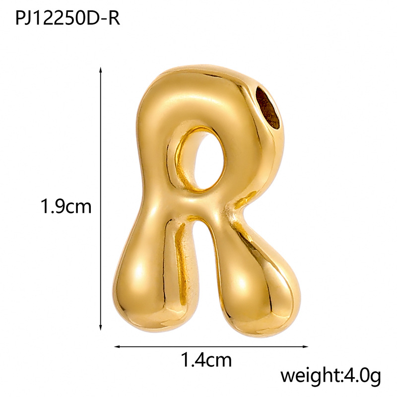 6g Weight Pendant Jewelry Making Type DIY Ornament Accessories Classification 1 Piece Quantity 304 Stainless Steel Material Letter Pattern All Seasons Season Plating Design Classic Style Style 1 Piece 304 Stainless Steel Letter Pendant DIY Ornament Accessories 19