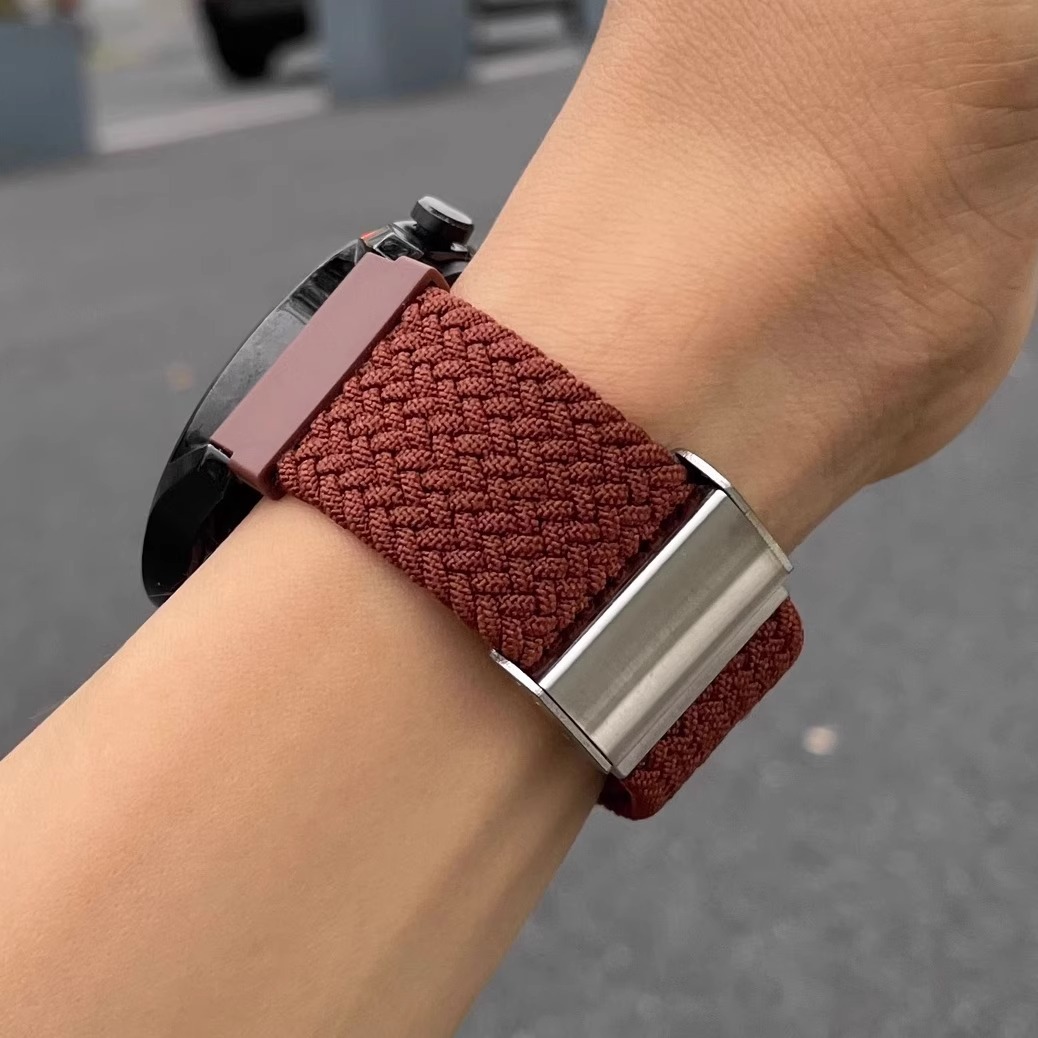 The New Nylon Woven Strap Is Suitable for Huawei Watch Gt5 Strap Watch Gt2 Elastic Metal Buckle Strap