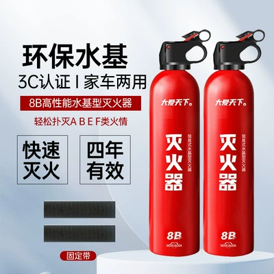 Vehicle fire extinguisher | Household Small Fire-Fighting Equipment - 550ml-daai-13b-2-bottles-1-set-of-straps