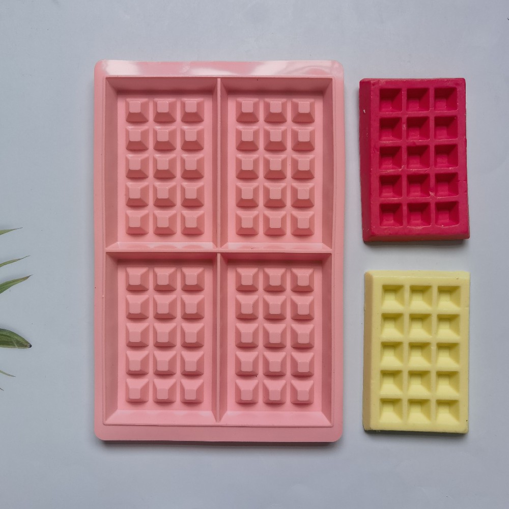 Waffle Square 429 chocolate pastel de silicona molde de jalea torta molde de pan herramientas de horneado
