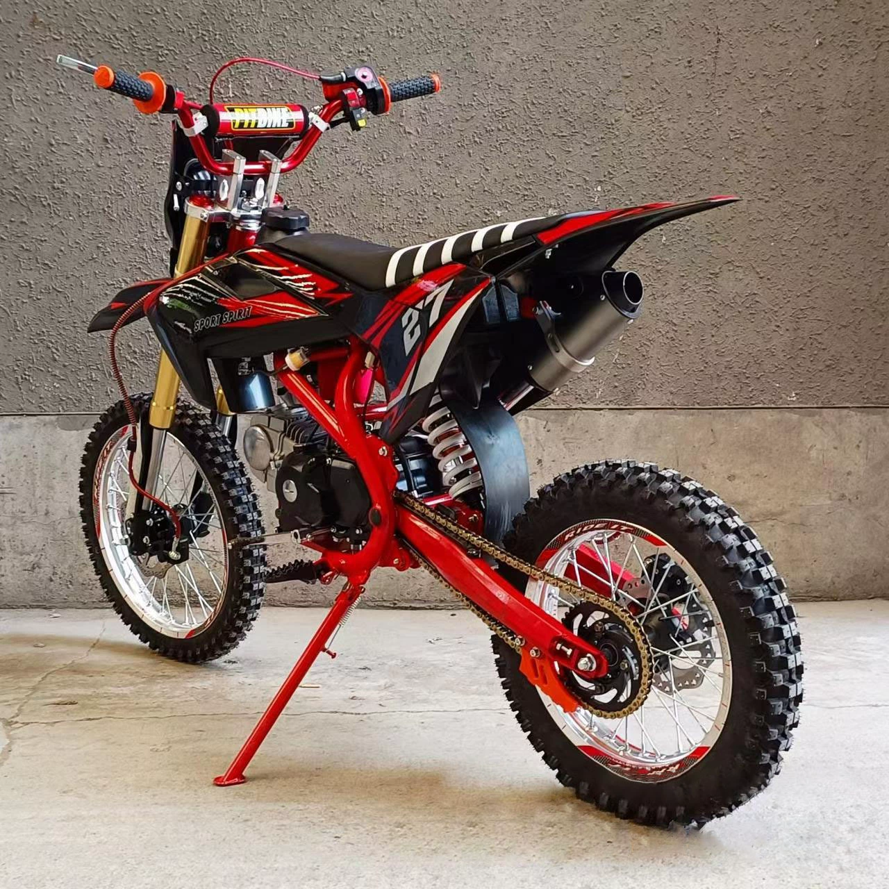 Внедорожный кроссовый мотоцикл 125cc, 4-тактный одноцилиндровый, эл./нога запуск, передние и задние дисковые